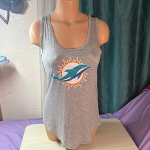 Miami Dolphins Gray Sleeveless Top